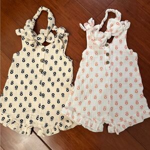 Adorable Baby Rompers with Bow Ties